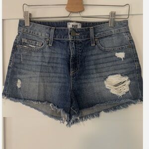 Paige Denim Shorts - Daryn Distressed Denim Shorts size 30